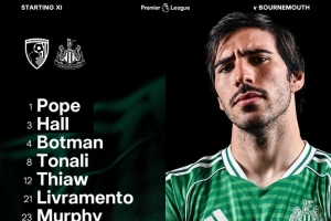 伯恩茅斯vs紐卡首發(fā)：A-希門尼斯、沃爾特馬德、托納利在列