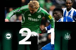 流年不利…紐卡8輪僅2勝掉至英超14，強(qiáng)援還在傷+死敵高居英超第7